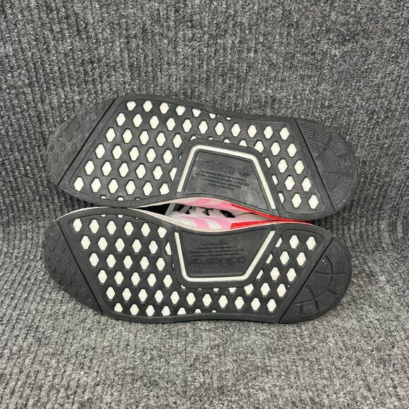 Adidas NMD R1 White True Pink Hologram Athletic Shoes Women’s 8.5 FZ3777 - Picture 6 of 8